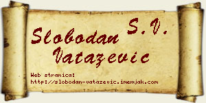 Slobodan Vatazević vizit kartica